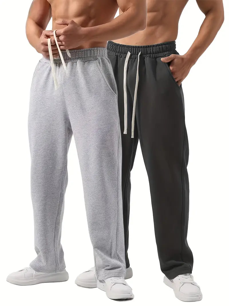 2025 New Arrival Men's Straight-Leg Trousers - Loose-Fit All-Season Casual