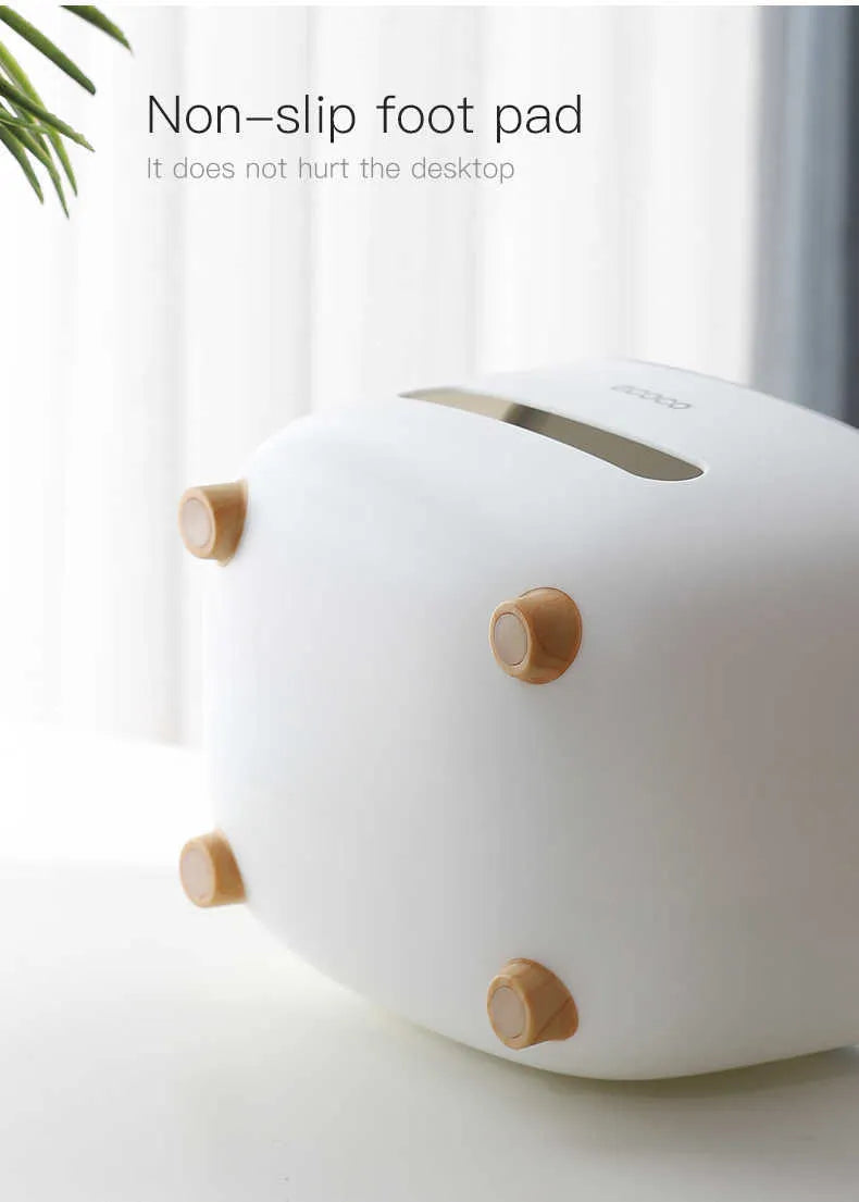 Tissue Box Holder, Desktop Tissue Box With Hidden Mobile Phone Holder, Remote Holder