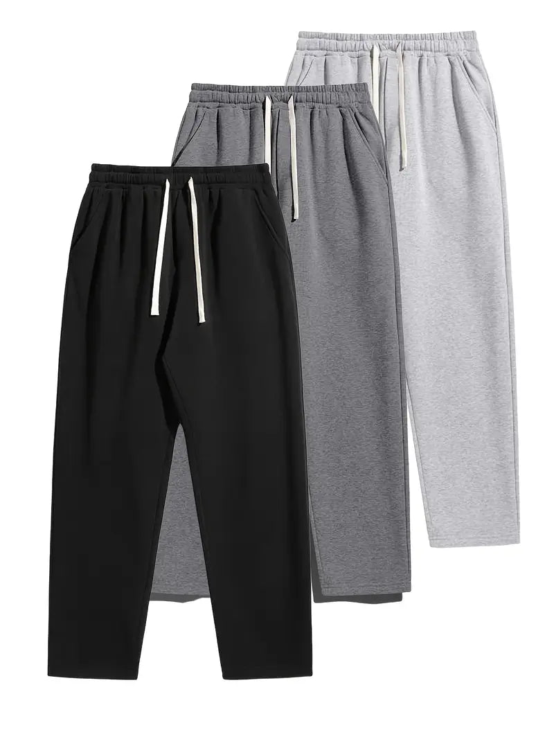 2025 New Arrival Men's Straight-Leg Trousers - Loose-Fit All-Season Casual