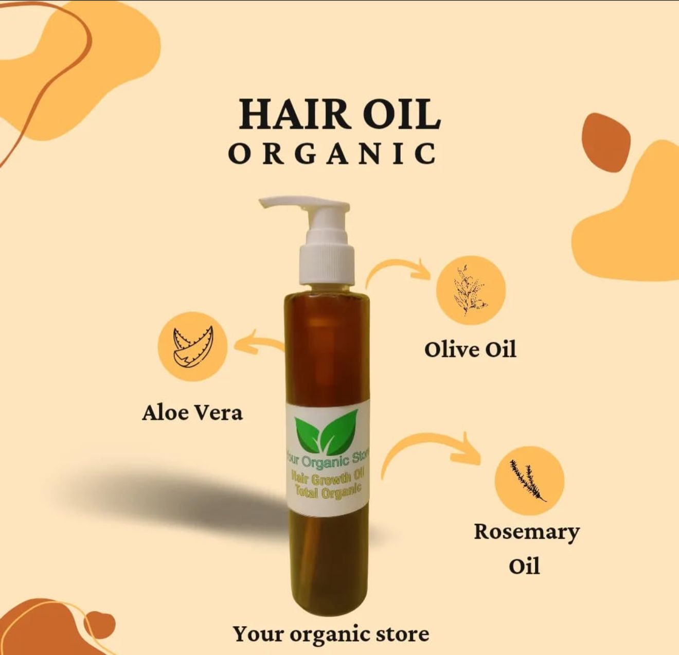 100% Your Organic Hair Oil to Arrest Hair Loss in just 10 days guaranteed